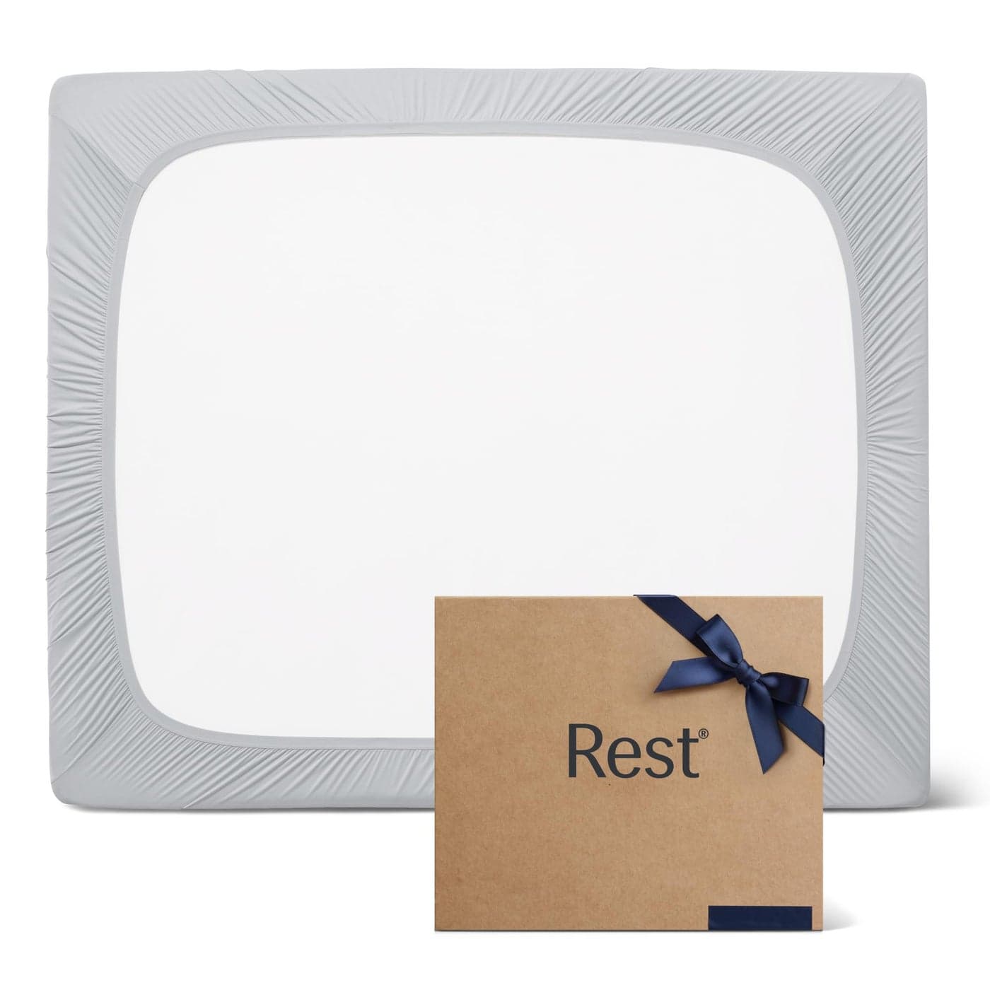 REST Evercool Fitted Sheet Queen Size Light Gray 15 Deep up to 18 Breathable Bedding for Hot Sleeper and Night Sweats Bed Sheet with Ionic SelfCleaning Silver Yarn for Sensitive Skin