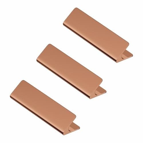 LAPO 3 Piece Drawer Pull Knobs – Cabinet Knob for Kitchen, Wardrobe, Cupboard, and Home Furniture (Material-Aluminum, PVD Rose Gold Finish)
