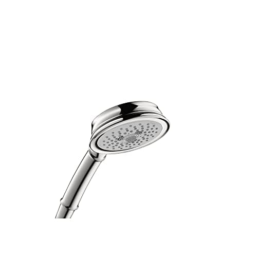 hansgrohe Croma 100 Classic Low Flow 5-inch Handheld Shower Head Classic 3 Full, Pulsating Massage, Intense Turbo 04753000