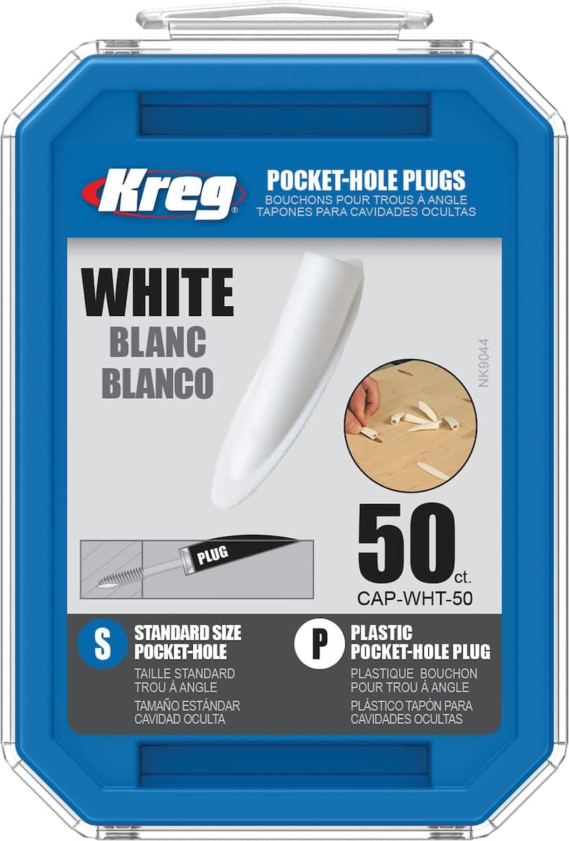 Kreg CAPWHT50 White Plastic Plugs 50 Count