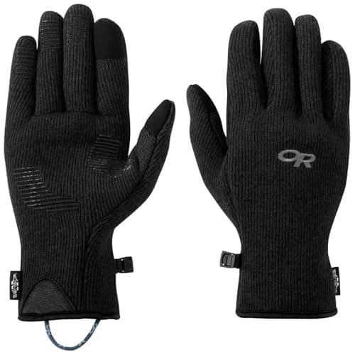 Outdoor Research Men's Flurry Sensor Gloves, Solid Black, S