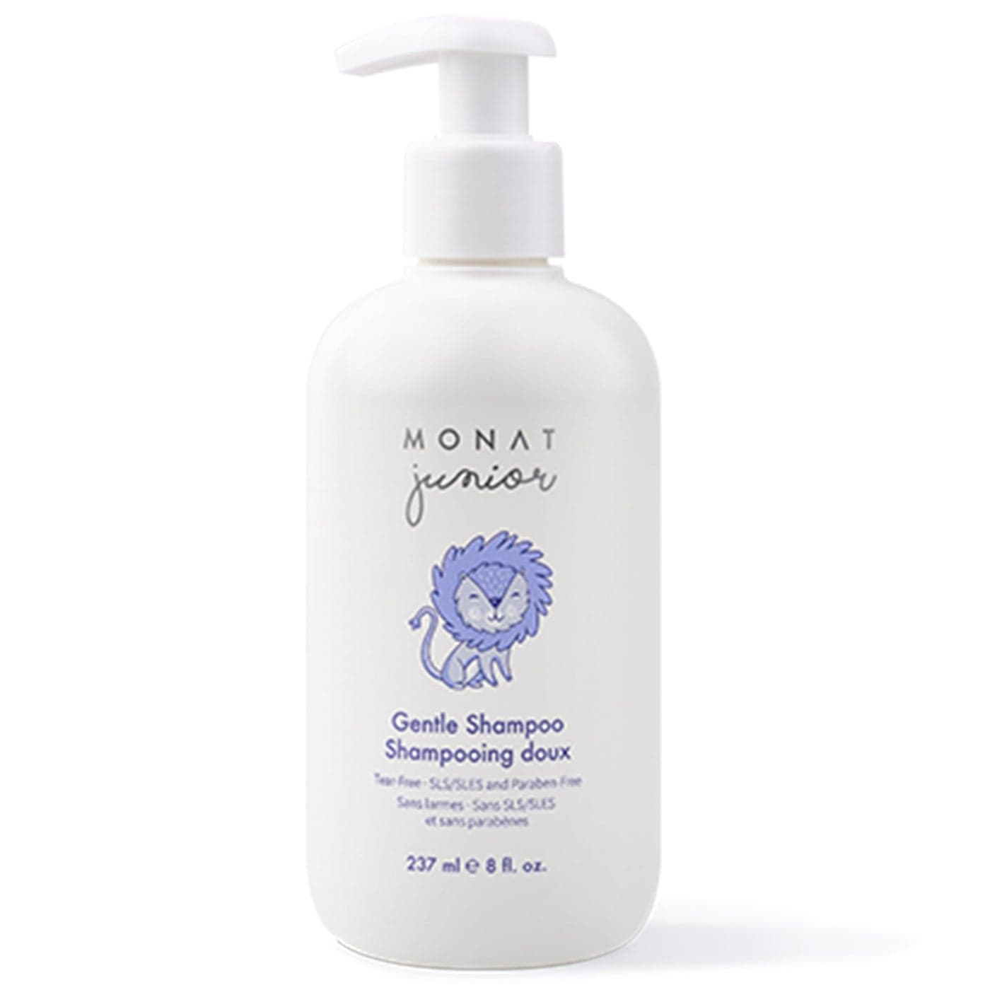 MONAT Junior™ Gentle Shampoo - A safe, Gentle and Non-irritating Hair Shampoo for children. All Natural Tear-free, Sulfate & Paraben-free - Net Wt. 237 ml / 8 fl. oz.