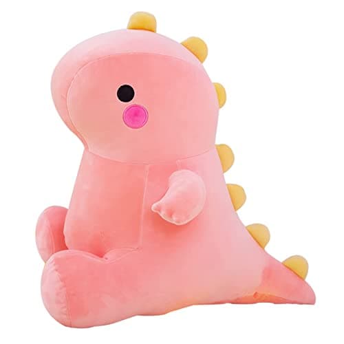 DUANMUL Cute Dinosaur Plush Toys Fat Dinosaur Stuffed Animals Toys Dolls Dinosaur Plush Toy Soft Stuffed Animal Dino Plushies Doll Cute Birthday Gifts for Kids Girls Boys Pink23in