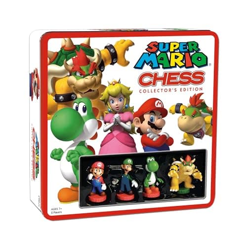 Super Mario Chess Set 32 Custom Sculpt Game Pieces Including Iconic Characters Mario Luigi Peach Toad Bowser Super Mario Themed Chess Game