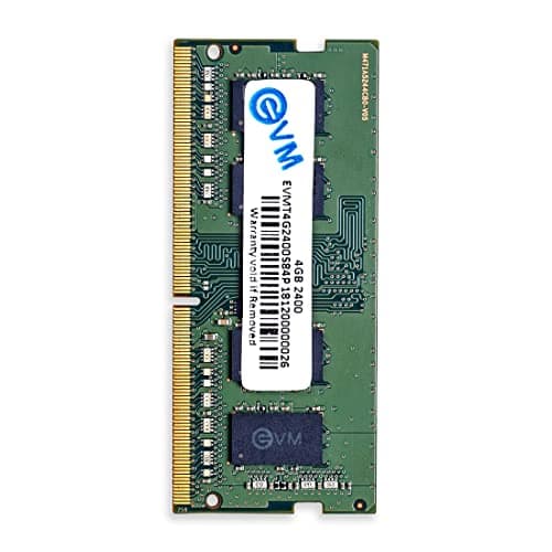EVM 4GB DDR4 Laptop RAM 2400MHz SO-DIMM – 1.2V Low Voltage, 260-PIN Pin, Intel & AMD Compatible, High-Speed Laptop Memory Upgrade – 10 Year Warranty (EVMT4G2400S84P)