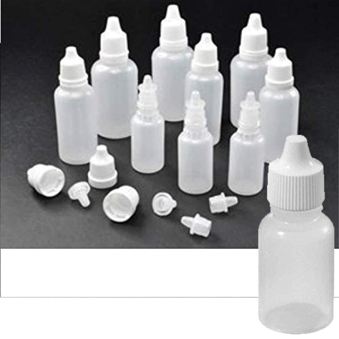 DIY Crafts Design No 2 Pack of 30 Pcs 5 ml White Plastic Empty Squeezable Dropper Bottle Design No 2 Pack of 30 Pcs