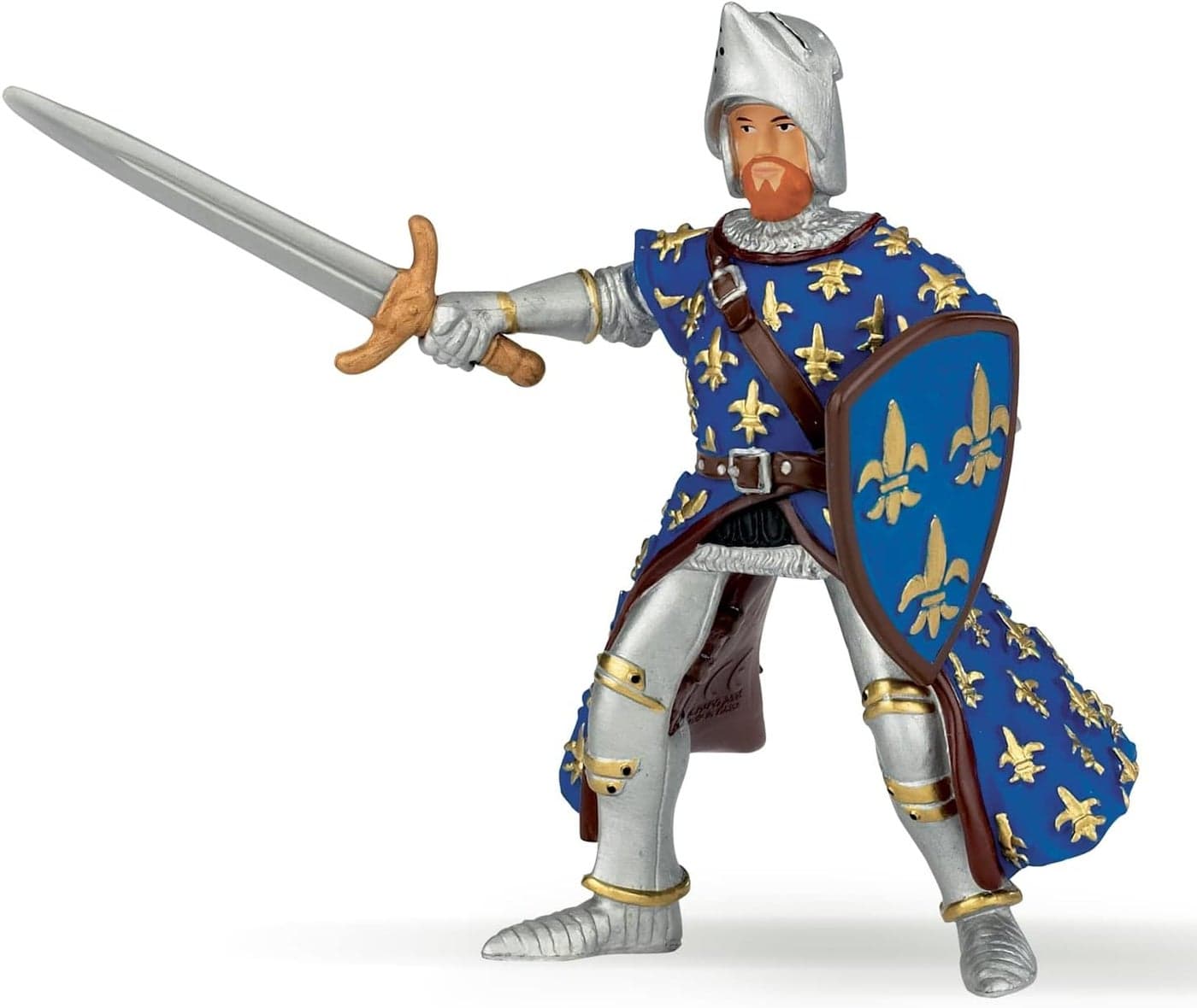 Papo HandPainted Figurine MedievalFantasy Blue Prince Philip 39253 Collectible for Children Suitable for Boys and Girls from 3 Years Old