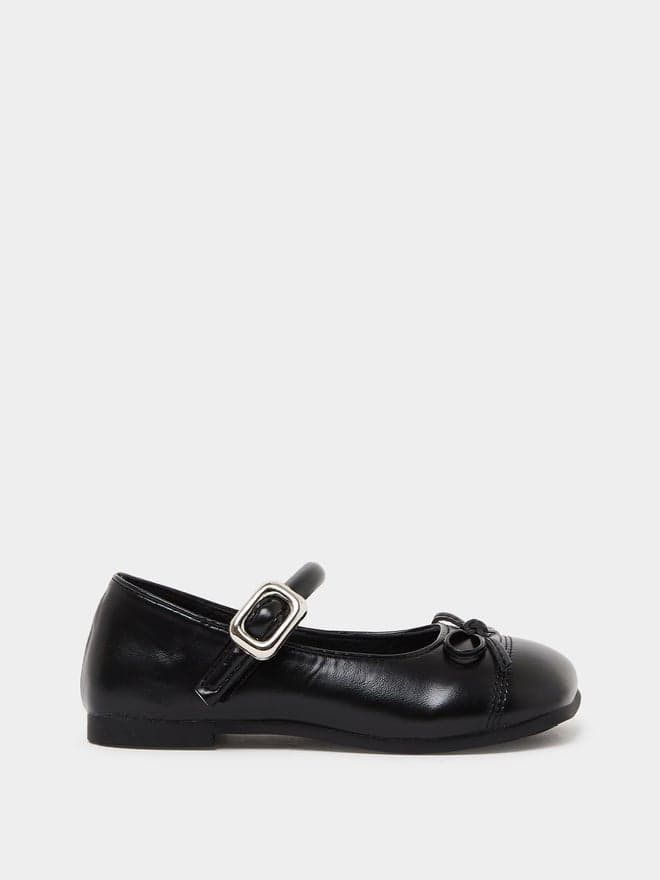 Styli Girls Bow Detail Ballerina Shoes