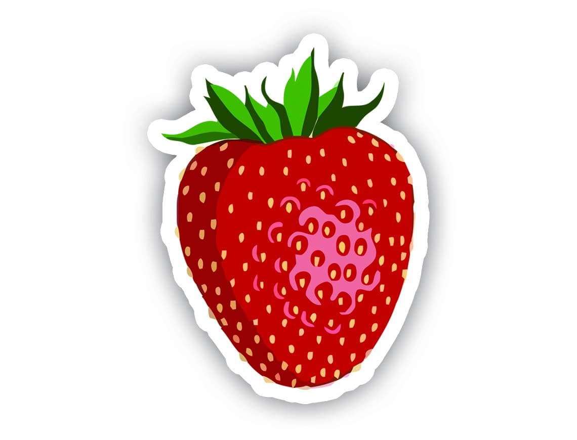 Strawberry Fruit Car Decal Vinyl Sticker Vinyl Decal Car Bumper Laptop Decor Window Vinyl Decal Sticker 4 Vinyl Decal