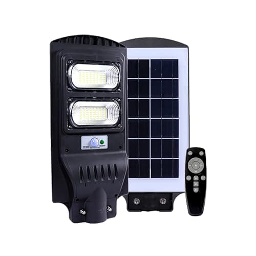Homehop All in One 60W LED Solar Street Light Outdoor Waterproof with Automatic Motion Sensor Lamp for Home, Garden. Parking Lots and Pathway (ABS, Cool White, Pack of 1)