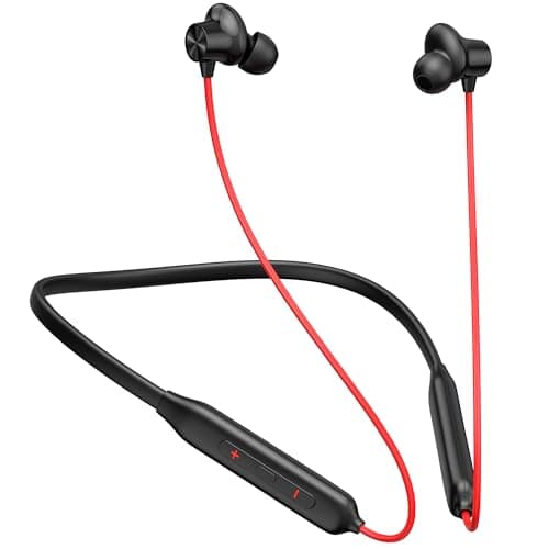 Kratos N4 Bluetooth Neckband with 52H Playtime, Deep Bass, Stereo Sound, HD Calls, Magnetic Earbuds, Type-C Fast Charging, Rich Audio, Hollow Switch for Comfort & Style