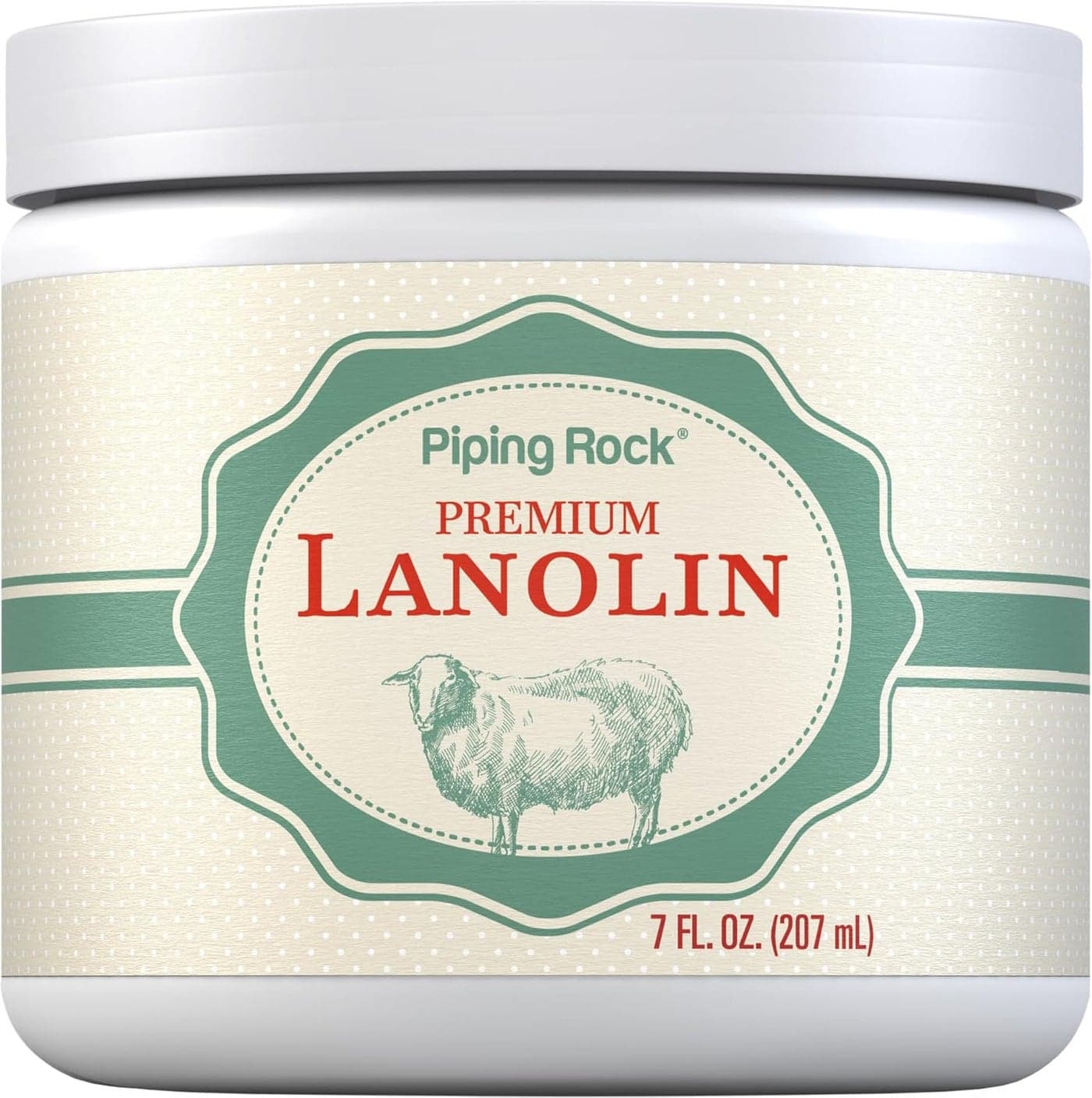 Piping Rock Lanolin Nipple Balm 7 fl oz Pure Skin Ointment Soothing Cream