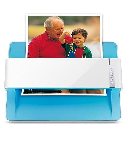 Plustek Photo Scanner ePhoto Z300 Scans 4x6 inch Photos in 2 Seconds Auto crop and deskew with CCD Sensor Supports Mac and PC