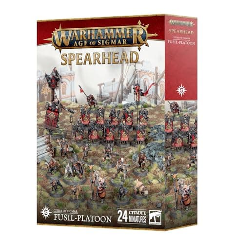 Warhammer Age of Sigmar Cities of Sigmar FusilPlatoon 24 Miniature Spearhead Army Set