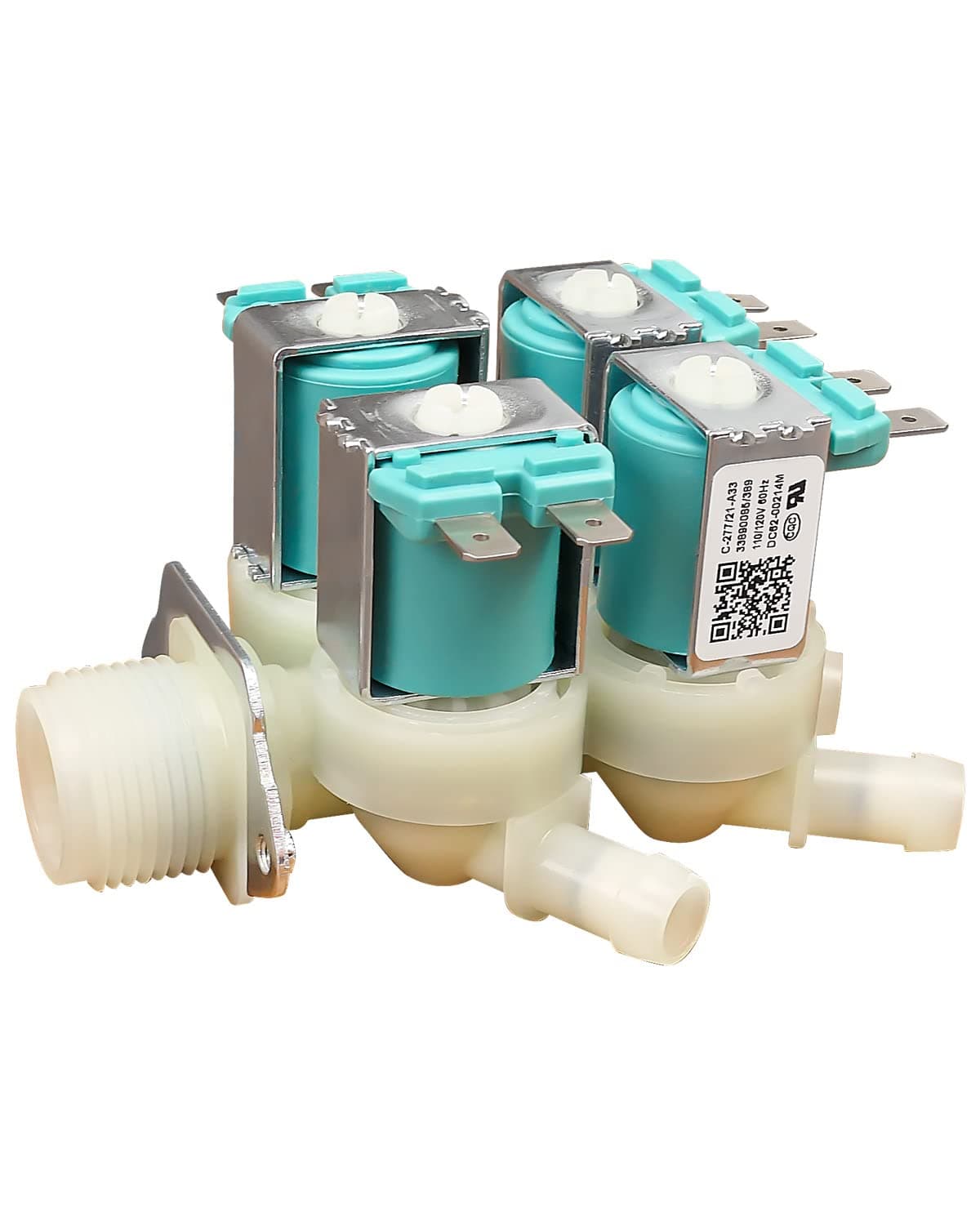 Cold Water Inlet Valve Fit for Samsung Washing Machine Replace DC62-00214M 2979589 AP5623062 PD00005798 PS4208704 EAP4208704, Washer Water Inlet Solenoid Valve