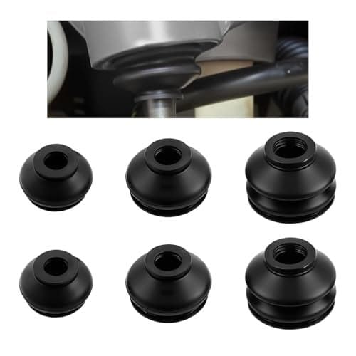 6PCS Ball Joint Boots ReplacementRubber Tie Rod Boots Dust Cover Set for SteeringSuspension SystemUniversal Tie Rod End Boot Kit Car Accessories Fit for Most Vehicles 6PCS