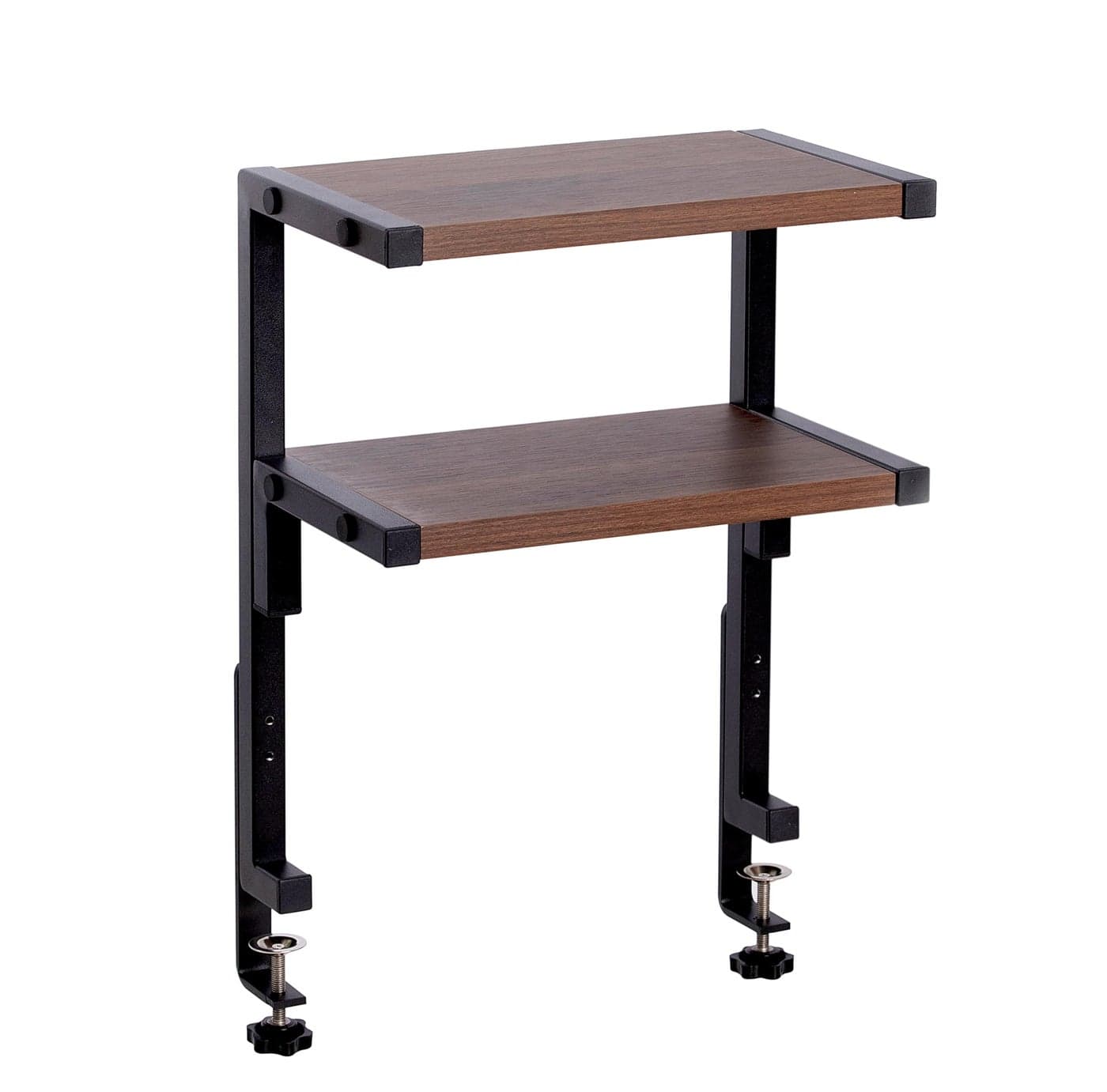 AirTaxiing Clamp on Desk Shelf 2Tier Shelving Unit Table Organizer Above or Under Desk Storage Tray Desk Workspace Organizers Desktop Storage Table Extender for Office Home 126 7
