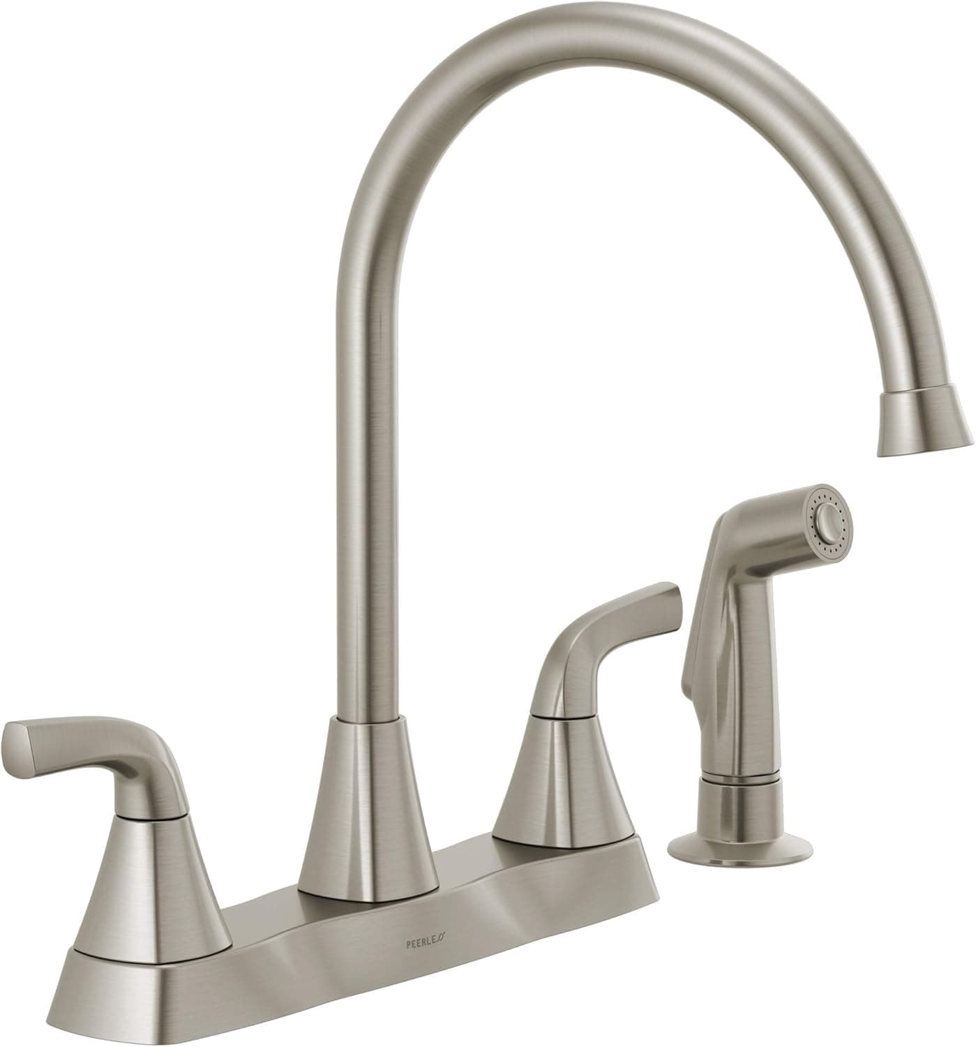 Peerless P2835LFSS Parkwood Two Handle Kitchen Faucet Side Spray Stainless