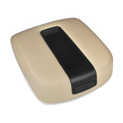 Mievlyo Center Console Armrest lid Cover Tan Fit for Chevy Silverado Suburban Tahoe GMC Sierra 2007-2014, SLDARM06 Replacement Front Center Console Cover