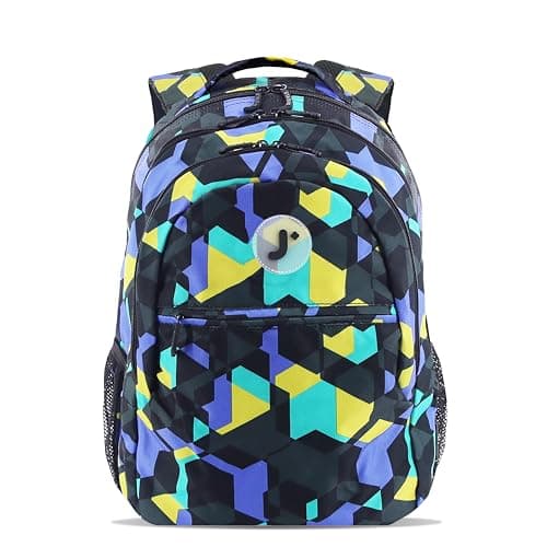 J World Cornelia Middle School Backpack for Kids Student Laptop Bookbag Cubes