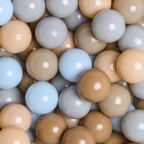 GOGOSO Ball Pits Balls for Toddlers 13 Plastics Shape Ball NonPhthalate NonBPA NonToxic 22Inch Crush Proof Play Balls Play Tent Pool Playhouse Playpen Party Decoration100pcs