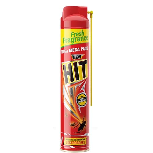HIT Crawling Insect Killer Cockroach Killer Spray | Instant Kill | Deep-Reach Nozzle | Fresh Fragrance, 700ml