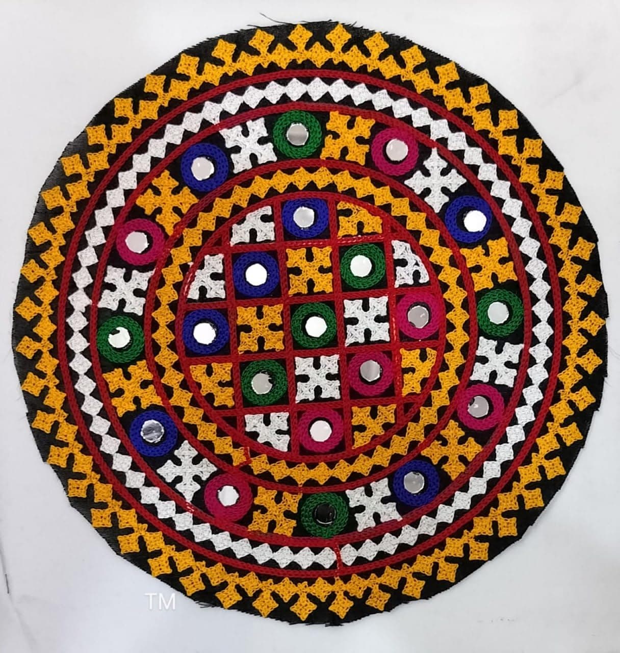 ELEXIQ Embroidered Patch for Making LehengaBaby Frocks KurtisDressesClothesTops and Tunics Blouse Saree Jacket Jeans Art and Craft Supply Set of 6 Design 5