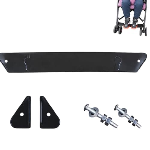 Adjustable Stroller Footrest Replacement Universal Fit Car Seat Foot Rest for Toddlers Babies AntiSlip Silicone Pushchair Accessories with Soft Padding 37cm