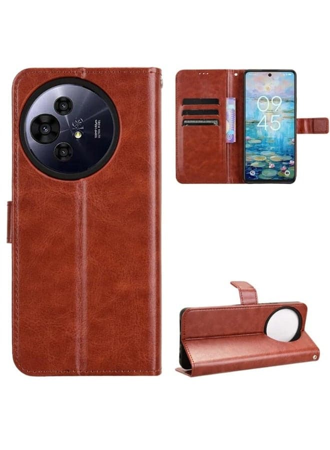Leather Case for TCL 60 XE NxtPaper 5G/TCL 50 Nxtpaper 5G, Flip Folio Wallet + Inner Slim TPU Case, with 【Card Slots】 and 【Stand Function】, Blocking Shockproof Cover