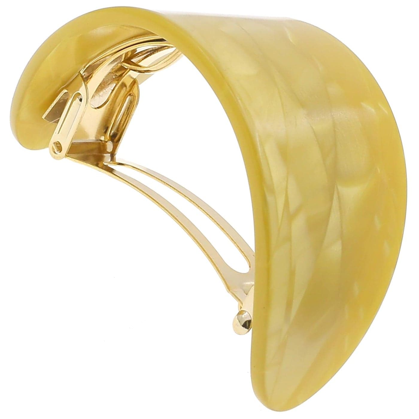 Camila Paris CP3149 French Hair Barrette Hair Ponytail Holder for Fine Long Hair Handmade Beige Strong Hold Grip Hair Clips for Women No Slip Styling Girls Hair Accessories Made in France