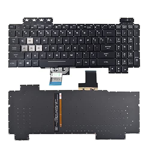 SUNMALL Replacement Keyboard Compatible with Asus TUF Gaming FX505 FX505DD FX505DV FX505DU FX505DY FX505GD FX505GE FX505GM FX505GT TUF705DD TUF705DT TUF705DUFX86 Serie RGB Backlight