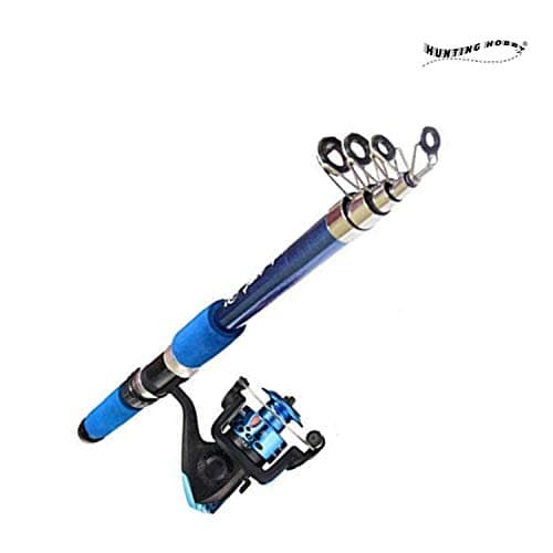 Hunting Hobby - Fishing Spinning Rod, Reel, Free Travelling Bag (6 Feet)