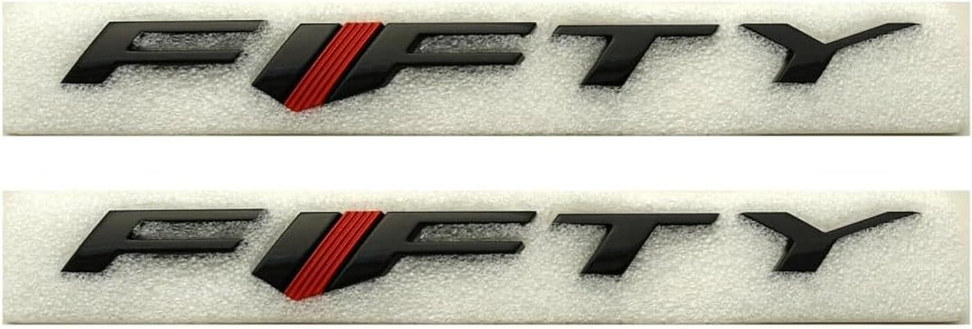 2Pcs Fifty Fender Emblems Car Badge Nameplate Replacement for 2017-2018 Camaro 6th Gen