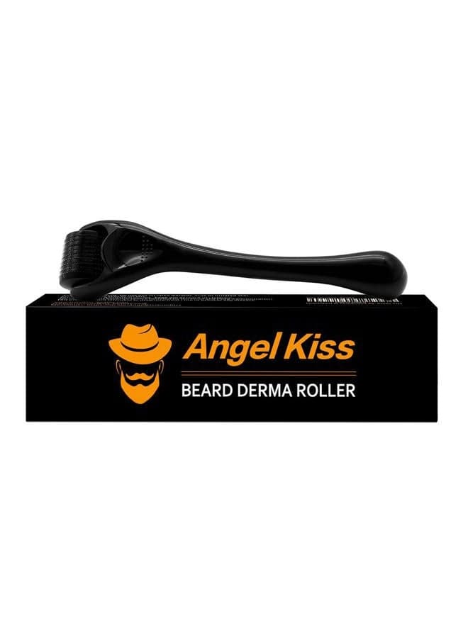 Microneedling Stamp - Dearma Stamp Beard Derma Roller for Beard form Mem, Titanium Microneedle Roller Dermastamp 0.25mm (Dark Black)