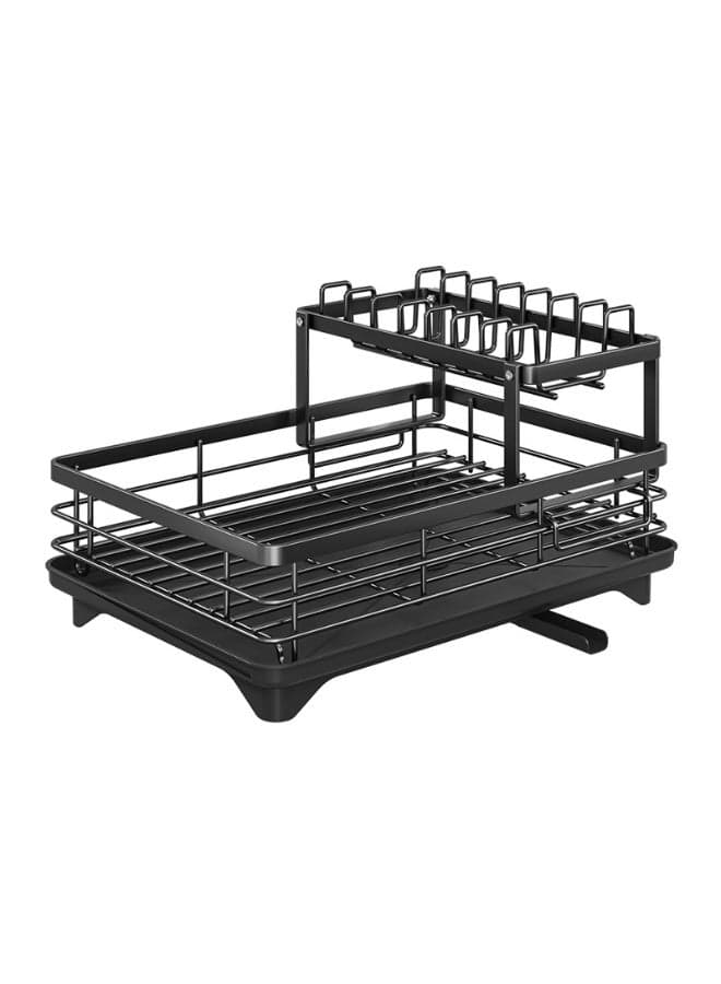 Durable Dish Drying Rack with Drain Tray Featuring a smart drainage system, this rack prevents water accumulation and keeps your counter dry. Its sturdy construction ensures reliable use for drying multiple kitchen items at once.