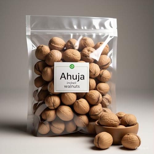 Ahuja Premium Inshell Walnuts | 250g Pack | Delightful Snack | Premium Akhrot | Akhrot With Shell | Rich In Omega-3 & Antioxidants | Healthy Snack
