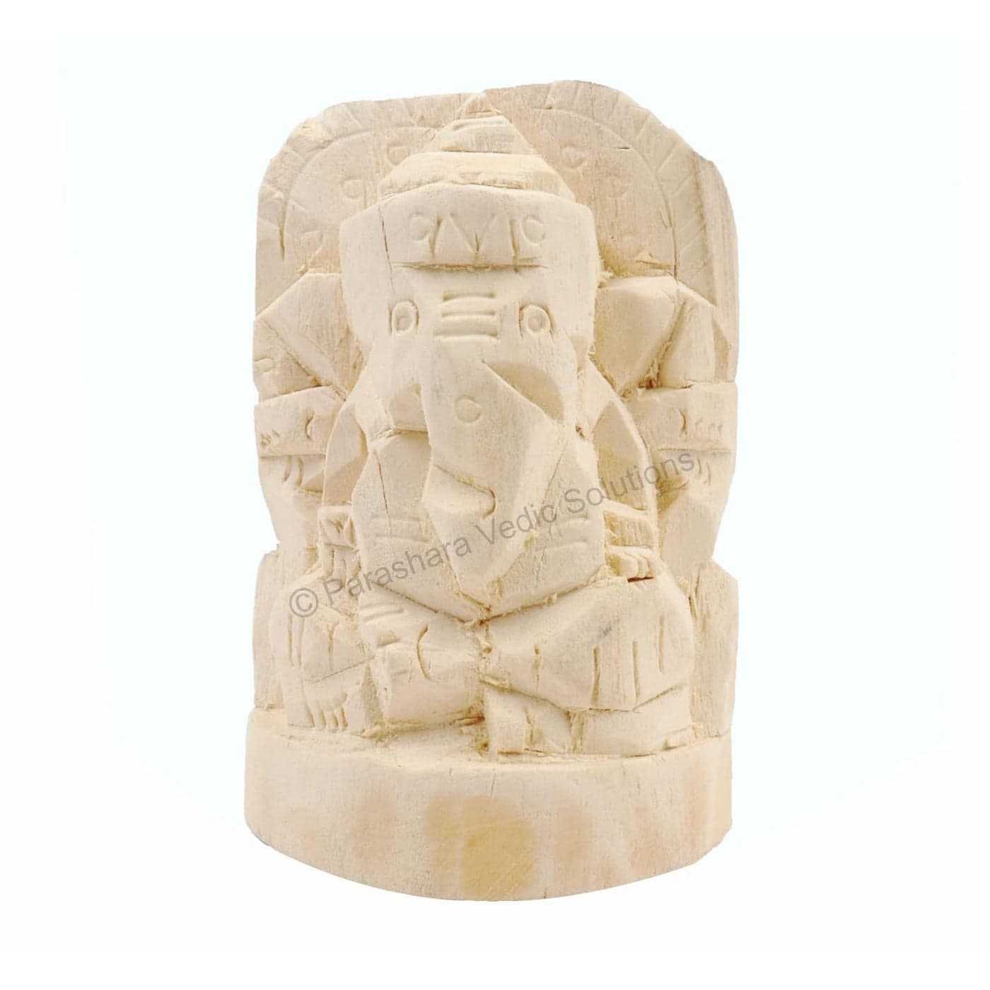 ARKAM Shwetark GanpatiShvetark GanapatiShwetarka GaneshShwetark IdolAakwood GaneshAak Ganesha Height 4 inches Color Off White