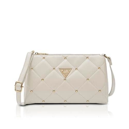 Lavie Signature Women's Stud Mesa 3 Compartment Crossbody Sling Bag | Ladies Purse Handbag | Gift for Women