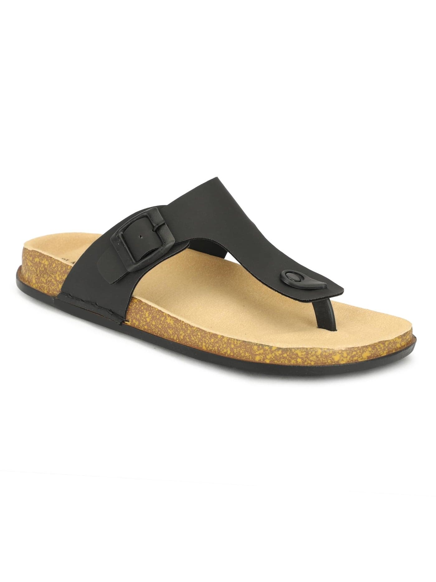 SHOECUBE Men V-Shape Thong Slippers | Casual Flip-Flops | Slippers for Men | Lightweight Rubber Sandals | Comfortable Anti-Slip Footwear