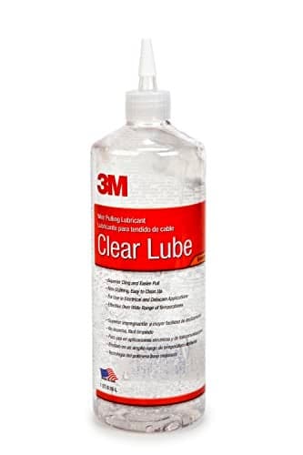 3M Clear Wire Pulling Lubricant WLC-QT (1 quart), Clear Colorless Gel, Slow Drying Lubricant, Non-Corrosive to Steel, Copper and Aluminum
