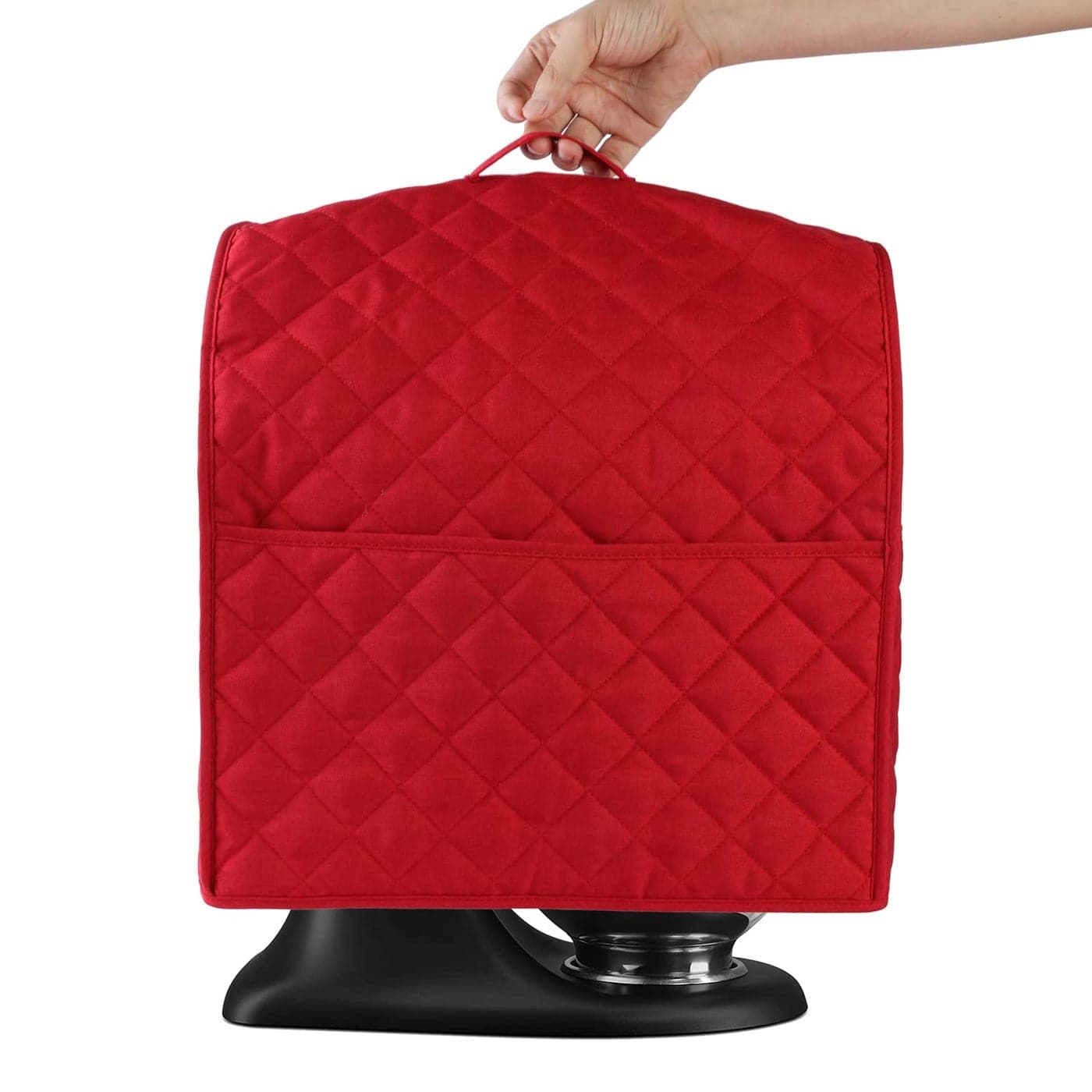 Stand Mixer Cover compatible with Kitchenaid Mixer Fits All Tilt Head Bowl Lift Models with 3 Organizer Bag for Accessories Red For Tilt Head 455 Quart