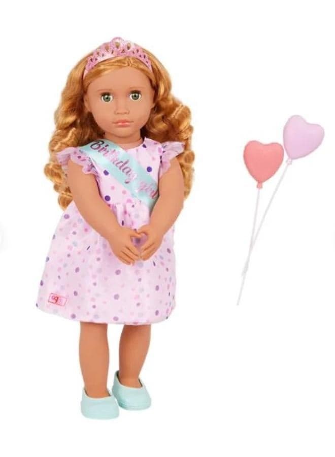 Our Generation - Esme Doll With Frilly Party Dress And Shoes