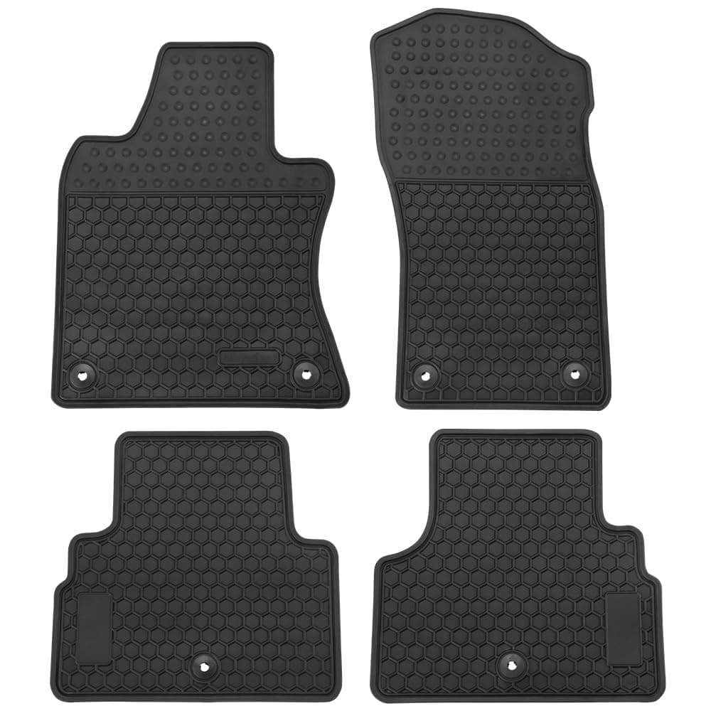 Matericuo Car Floor Mat for Infiniti Q50 20142024 Q60 20202022 Custom Fit Full Black Rubber Auto Liner Mats All Weather Protection Heavy Duty Odorless