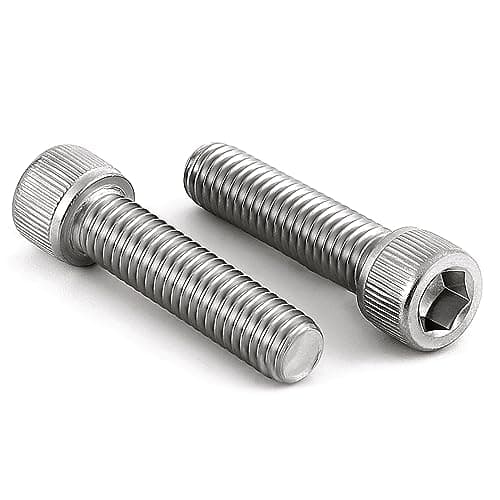 MewuDecor 3/8-16 x 1-1/4" Socket Head Cap Screws Bolts, Stainless Steel 18-8 (304), Bright Finish, Fully Threaded, Allen Socket Drive, 10 PCS