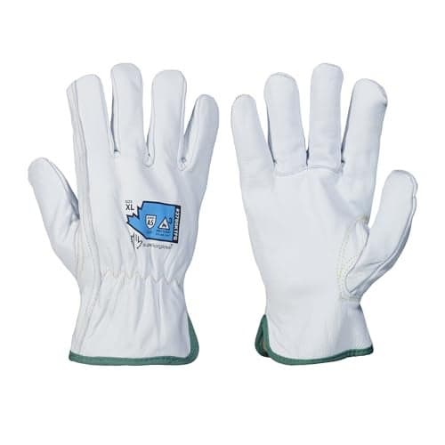 Superior Glove Endura Pro Cut Resistant Leather Safety Work Gloves for Men & Women with Heat and Arc Flash Protection – 378GKTFG Large (Pack of 1 Pair)