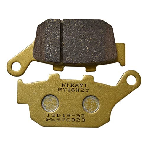 NIKAVI GDP02 Premium Gold Rear Disc Brake Pad Compatible with Hondaa CBR Series 250-1000/Kawasakii Z800/Kawasakii Z900/Kawasakii Ninja ZX-10R/Triiumph Tiger 800 High Performance Gold Series