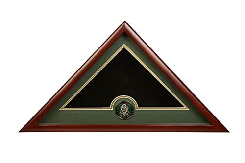 Allied Flag US Flag Display Case with Army Medallion Crafted from Premium Quality Materials - Made in USA