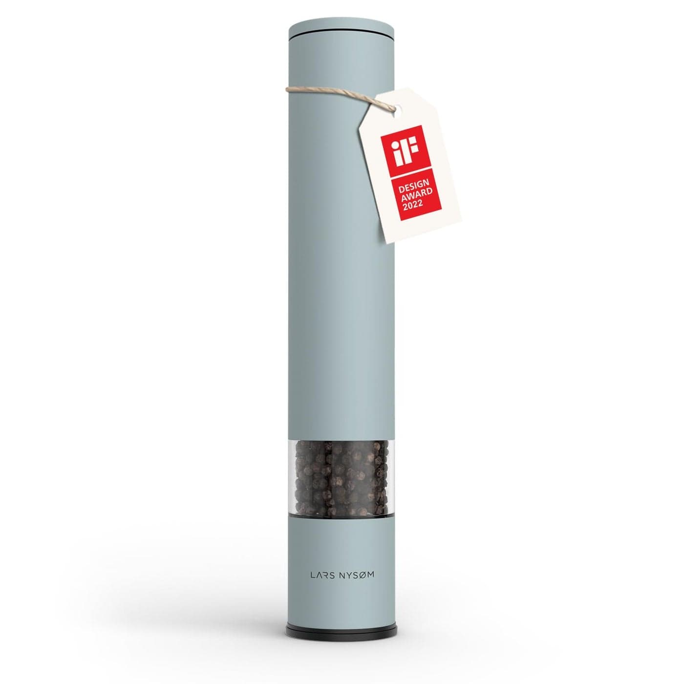 LARS NYSM Salt and Pepper Grinder I Salt Pepper Mill with Adjustable Ceramic Grinder I Design Spice Grinder Manual Sky Blue