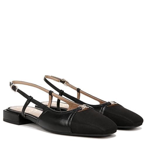 Sam Edelman Women's Kara Ballet Flat, Black Leather, 9
