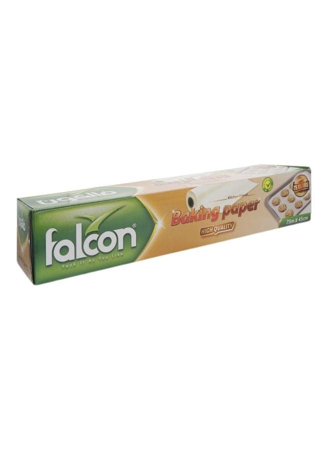 Falcon Baking Paper Roll 75 m x 45 cm White